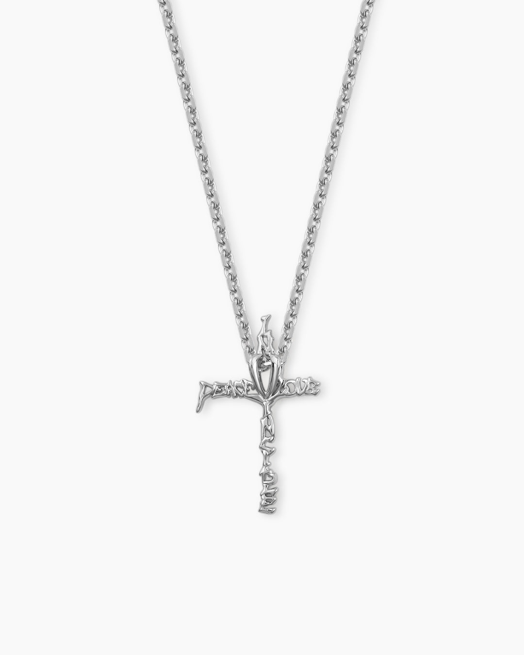 Graffiti Cross Necklace
