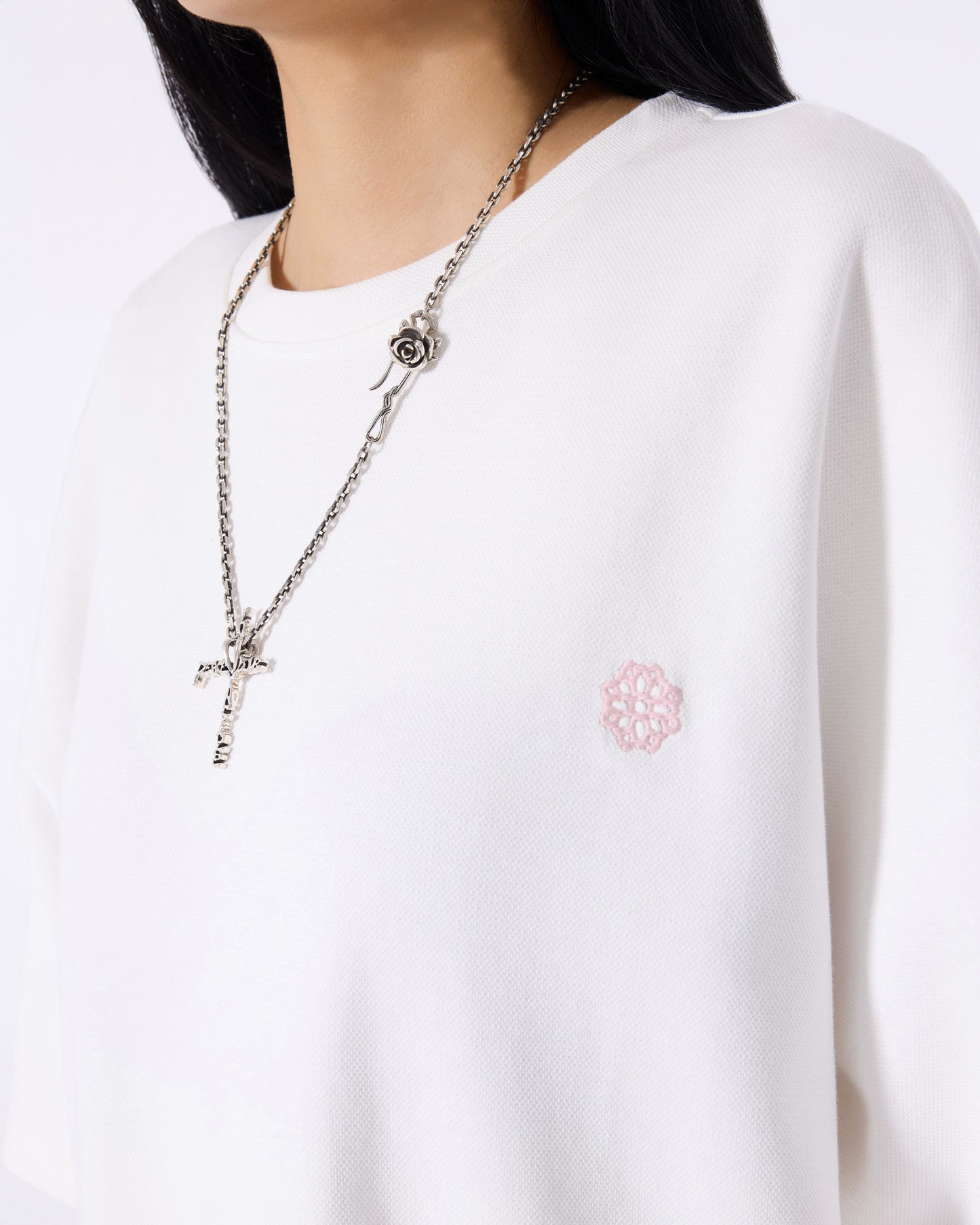 Graffiti Cross Necklace