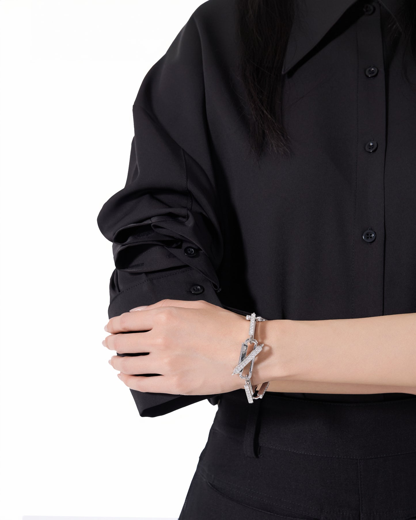 Montage Bracelet_Silver Iced Out