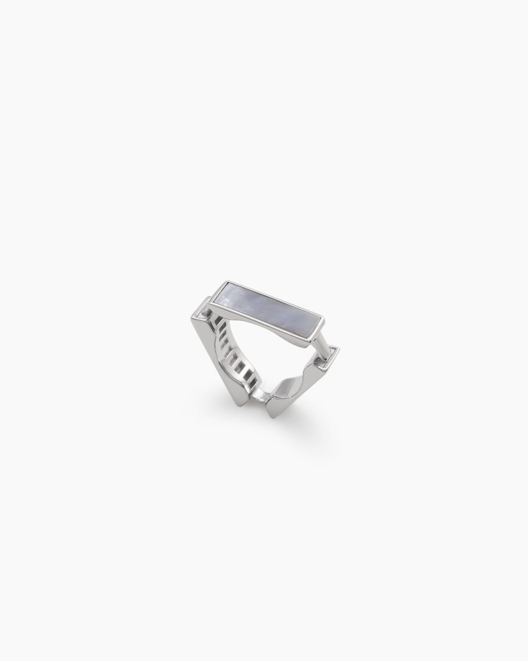 Montage Ring_Large_Silver-Plated, Black