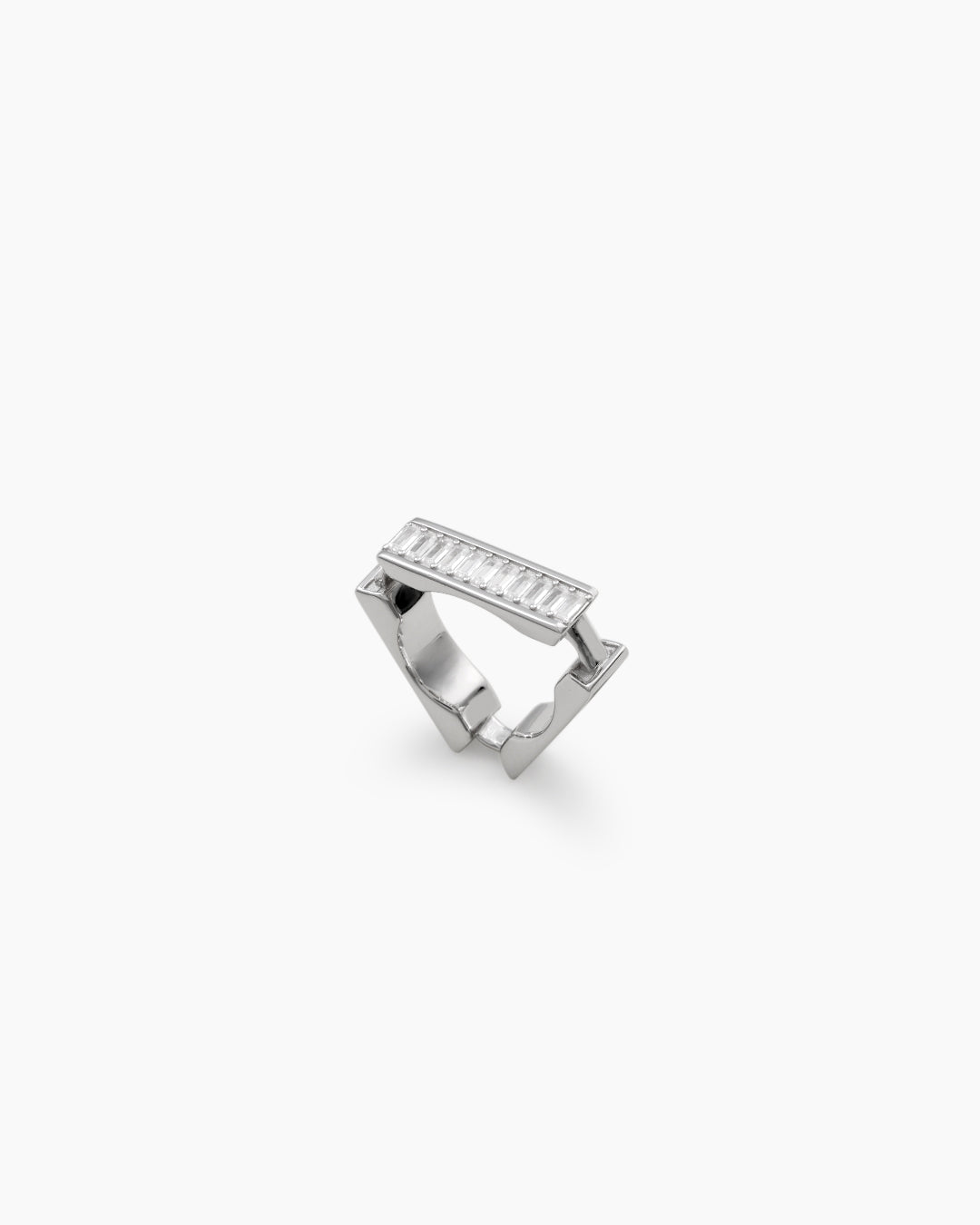 Montage Ring_Large_Silver-Plated, Black