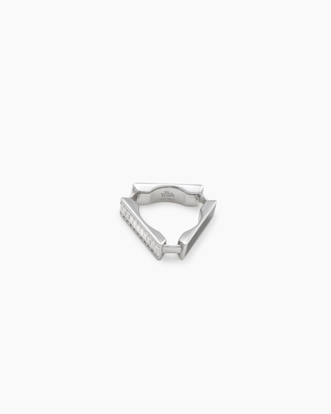 Montage Ring_Large_Silver-Plated, Black