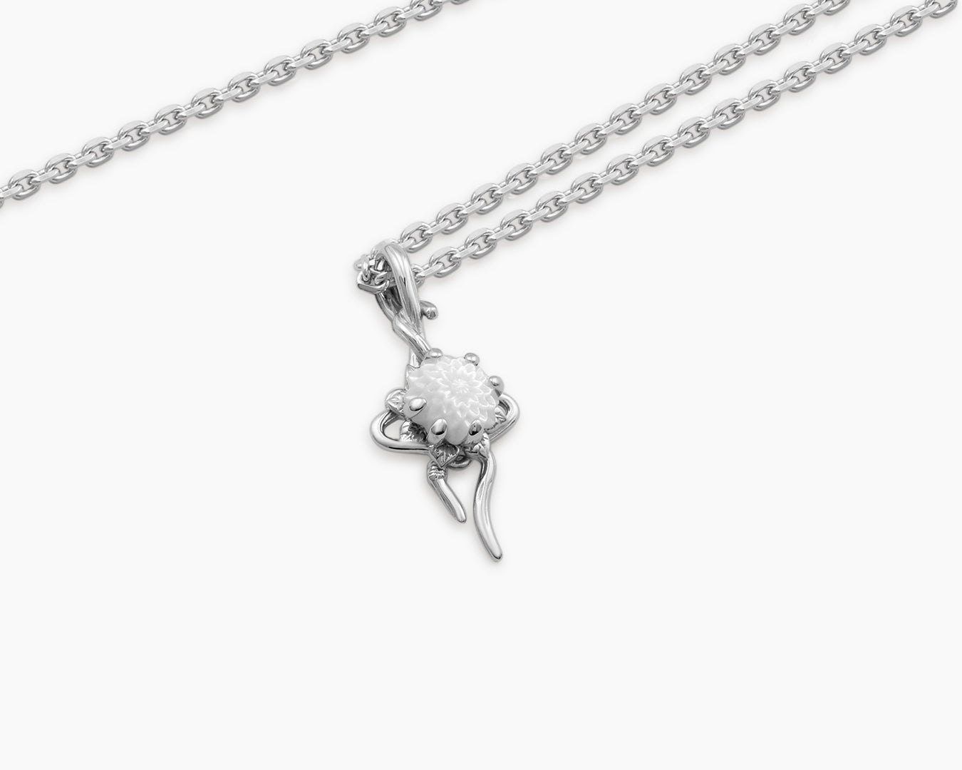 Zinnia Flower Necklace