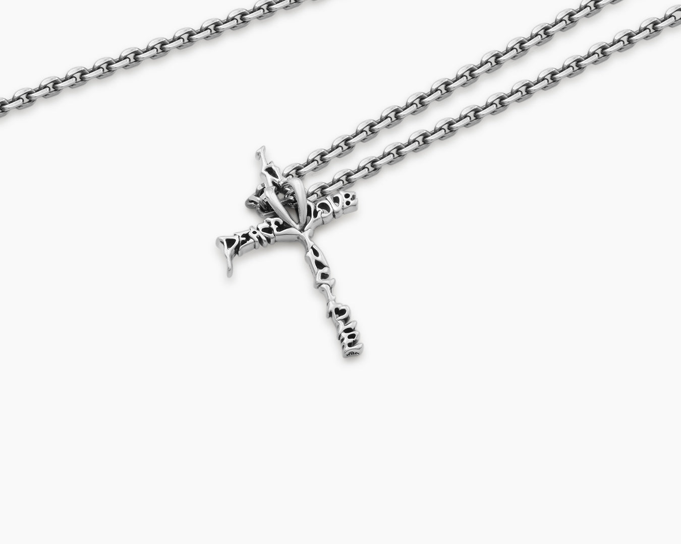 Graffiti Cross Necklace