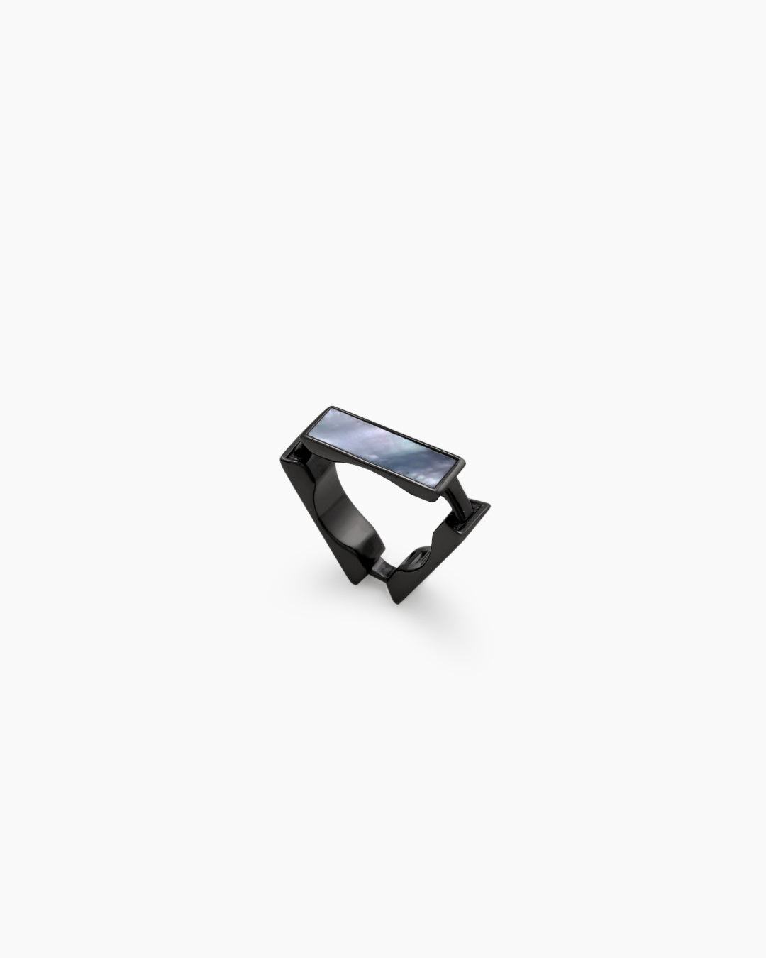 Montage Ring_Large_Black-Plated, White