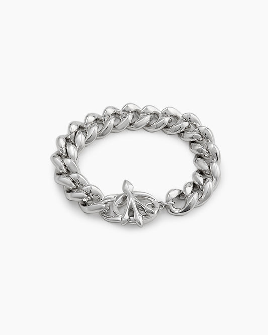 Peace n Love Cuban Link Bracelet