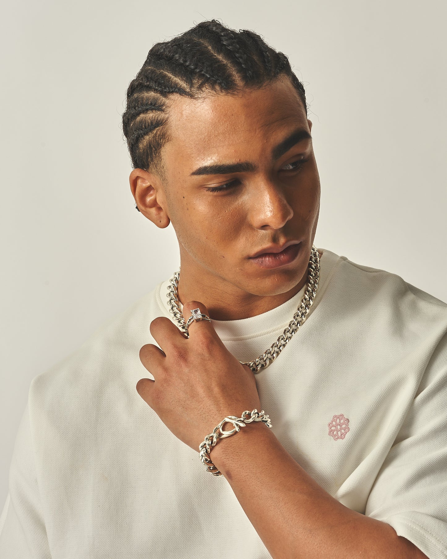 Peace n Love Cuban Link Bracelet